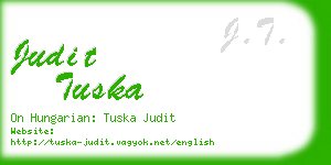 judit tuska business card